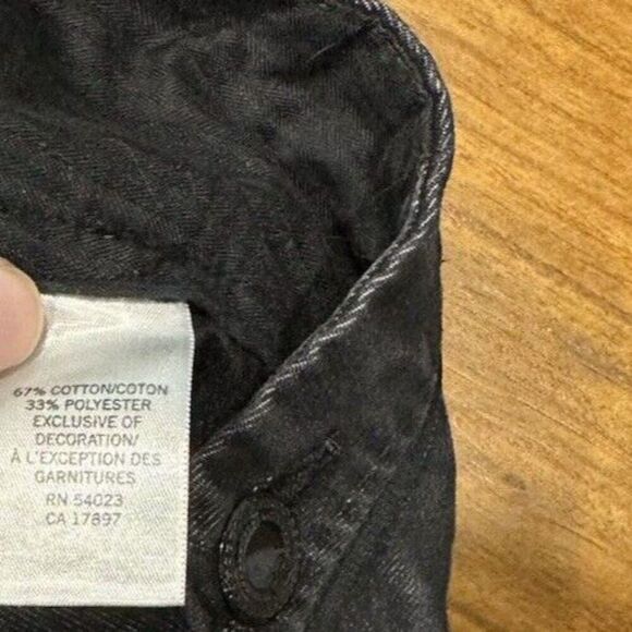 Banana Republic Jeans Women Size 6 Limited Edition Flare Trouser Jeans Black - Picture 9 of 10